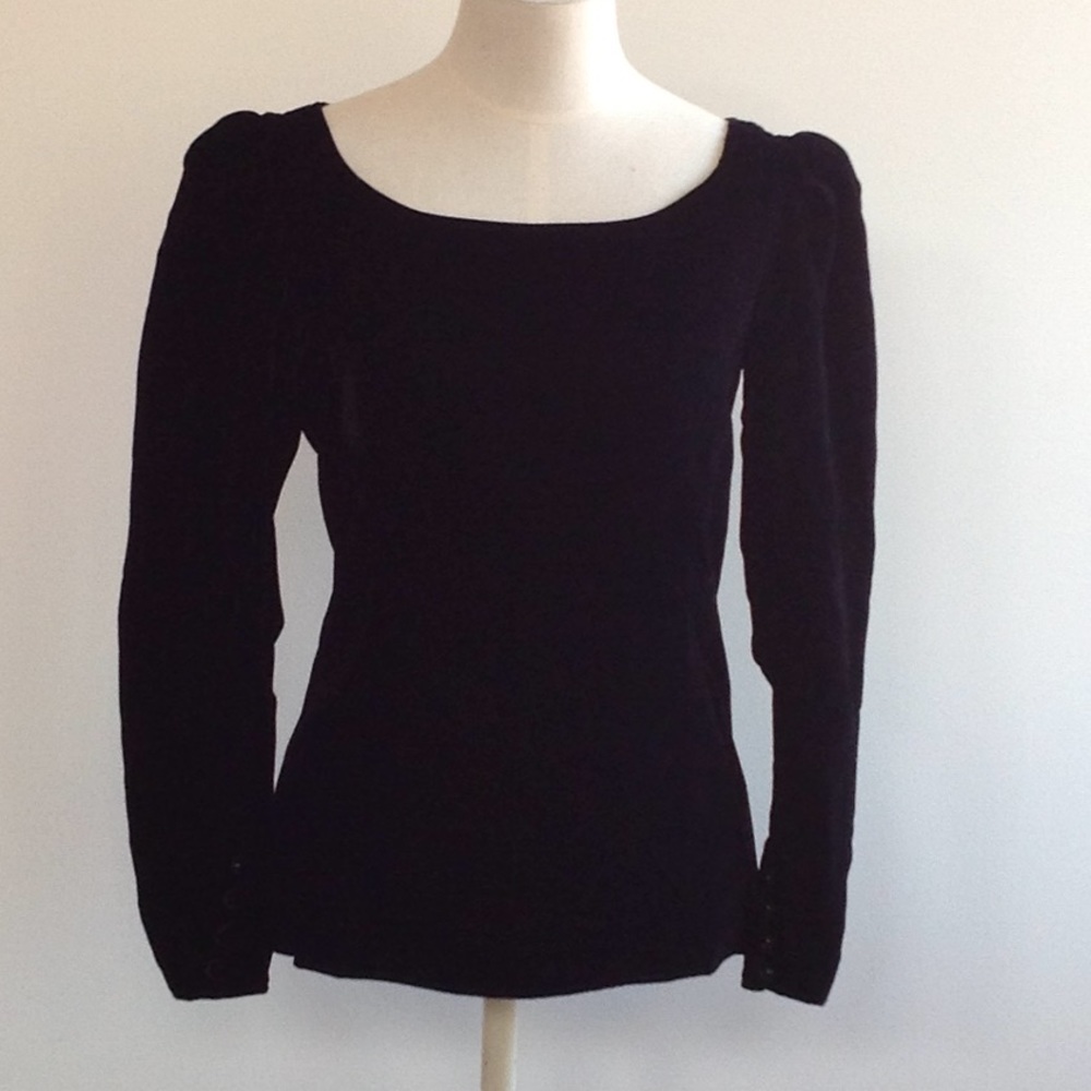 Vintage Saint Laurent Rive Gauche Velvet Top